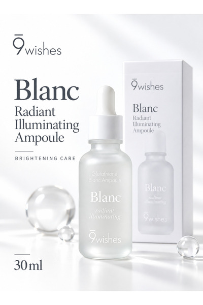 9WISHES Blanc Radiant Illuminating Ampoule | 30 ml Brightening Face Serum | G...