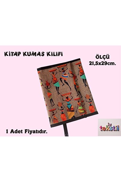 İZ WORTH WEARİNG DİJİTAL BASKILI KUMAŞ KİTAP KILIFI Yıkanabilir Kitap Kılıfı ...