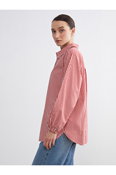 LC Waikiki Loose Cut Striped Shirt for Women