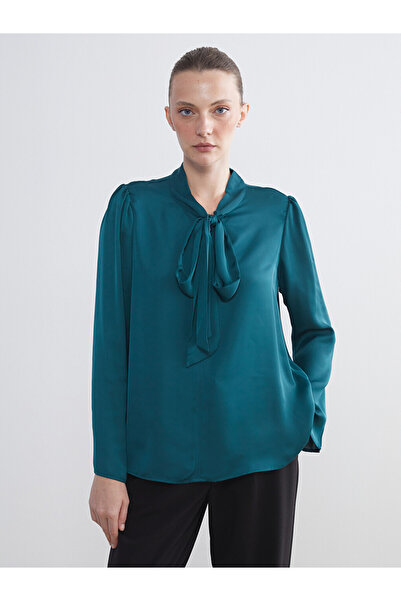 LC Waikiki Tie Neck Satin Blouse
