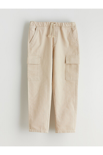 LC Waikiki Cargo Pants for Boys with Tie Belt