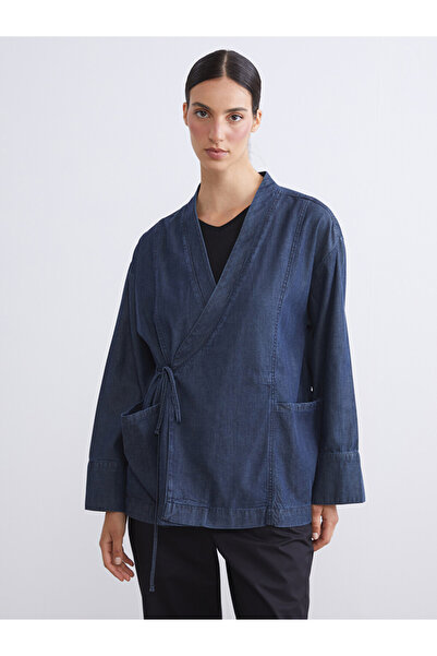 LC Waikiki Double-Breasted Tunic for Women in Denim