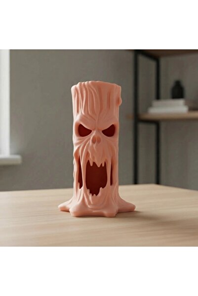 OEM Suport Tea-Light LED Halloween – Fantomă topită, 14,9 × 9,5 × 8 cm