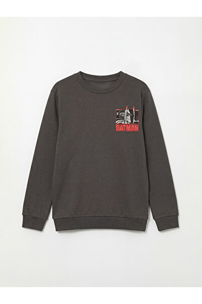 LC Waikiki Crew Neck Boys Batman Printed Sweatshirt