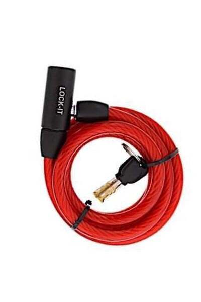 Walfort Cable lock with 12 mm thick including 2 keys available in 3 colors.