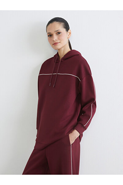 LC Waikiki Soft Touch Women's Hooded Sweatshirt Tunic