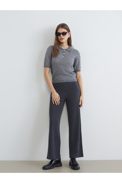LC Waikiki Women's Wide Leg Pants with Elastic Waist