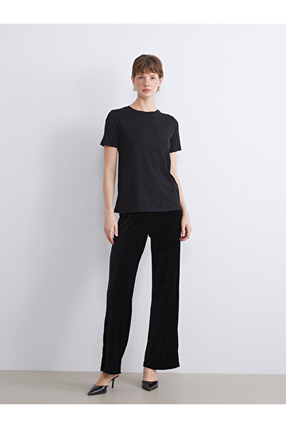 LC Waikiki Elastic Waistband Velvet Women's Trousers