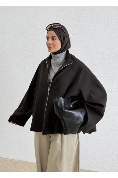 MODA AKSA 2121 SELECTİON FERMUARLI BOMBER CEKET KAHVE