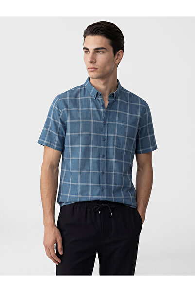LC Waikiki Men's Regular Fit Plaid Poplin Shirt