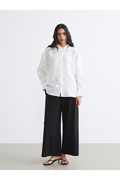LC Waikiki Women's Wide Leg Pants with Elastic Waist