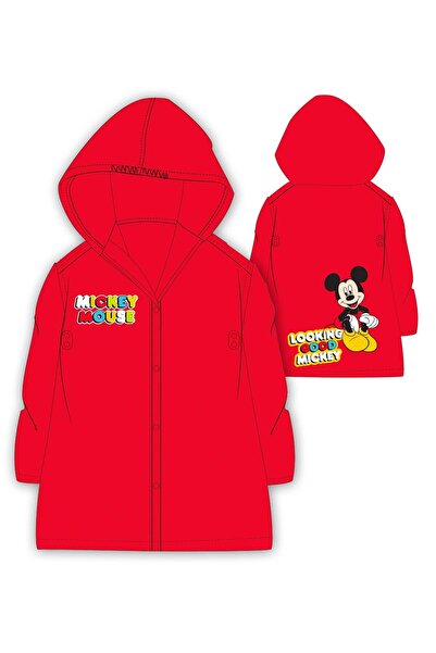 Disney Mickey Red raincoat 3-8 years waterproof and windproof, with buttons, ...