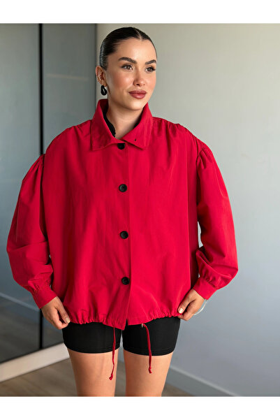 ROUPAS COLLECTİON Kısa Ayarlanabilir Trençkot