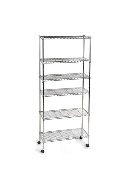 Own Buy Mobile 6-Tier Storage Shelf W/Wheels (76 x 35.5 x 182.8 cm)