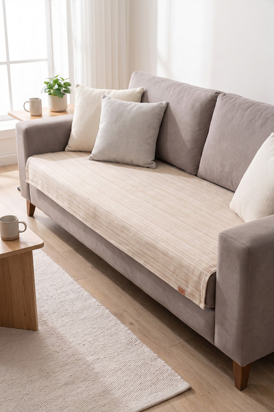 HAMUR Bohem Dekoratif Koltuk Örtüsü 90x210 cm Kanepe çekyat koruyucu Berjer ş...