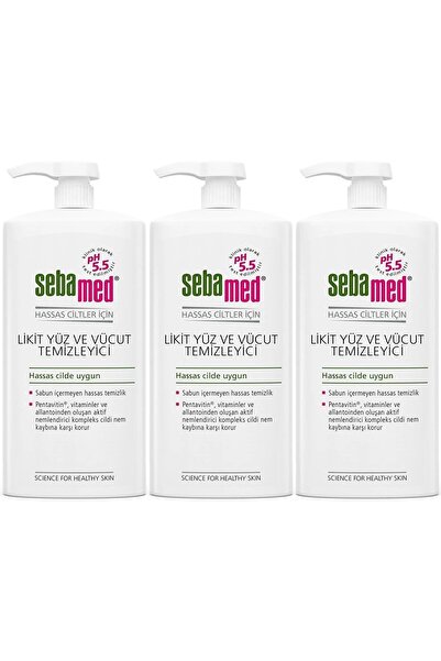 Sebamed Face and Body Cleansing Liquid 750 ml (Set of 3)