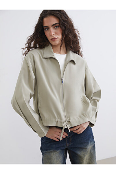 LC Waikiki Shirt Collar Oversize Women's Jacket