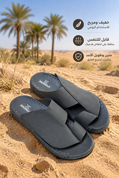 Generic Brand صنادل رجالية كاجوال لجميع المواسم بتصميم مفتوح الأصابع من XIONG...