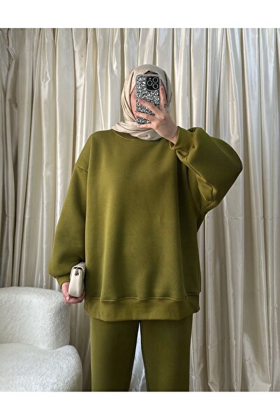Alara Moda Üç iplik şardonlu sweat tesettür