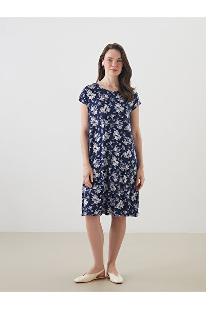 LC Waikiki Crew Neck Floral A-Line Dress