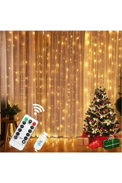 Choice 3Mx2M Color Curtain Garland for Windows USB-Powered Fairy Lights Festo...
