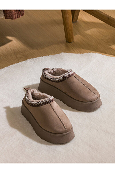 LC Waikiki Women's Slippers in Suede Look