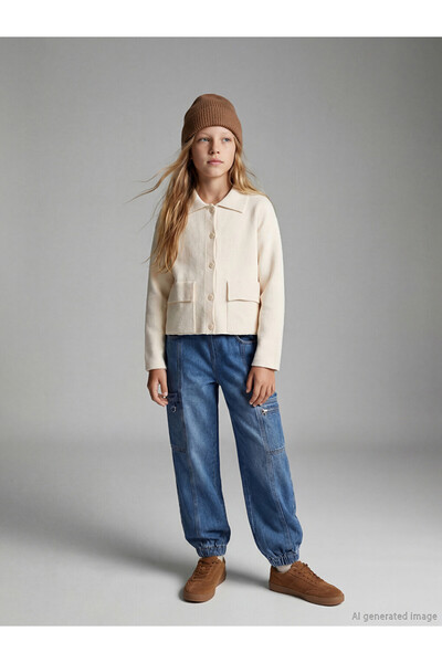 LC Waikiki Relaxed Fit Cargo Girls Jeans