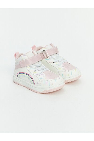 LC Waikiki Baby Girls' Trainers with Laces & Hook-and-Loop Fastening