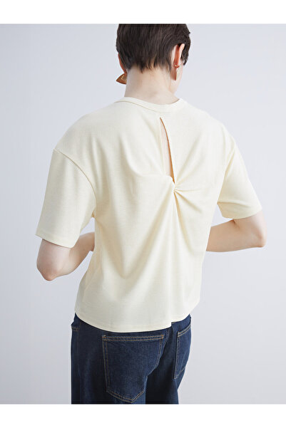 LC Waikiki Crew Neck Textured T-Shirt for Women