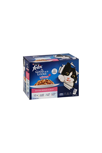 Purina One Purina Felix As Good As It Looks Wet Food Menus in Jelly for Kitte...