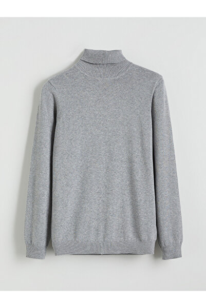 LC Waikiki Fisherman Collar Basic Boys Knitwear Sweater