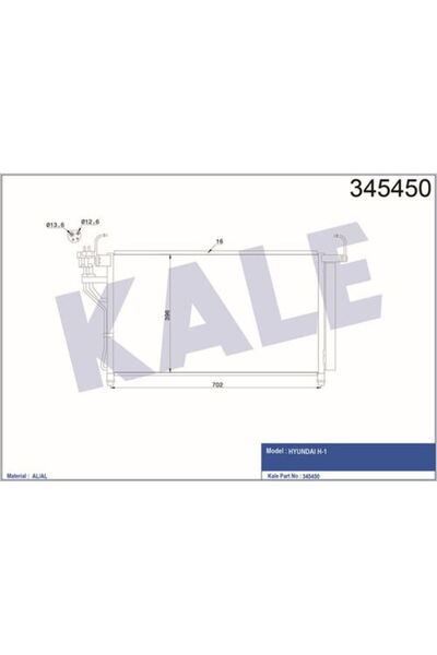 KALE 345450 Klima Kondenser H 0 976064H200