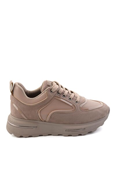Bambi Vizon Vizon Süet Kadın Sneaker K01313003072