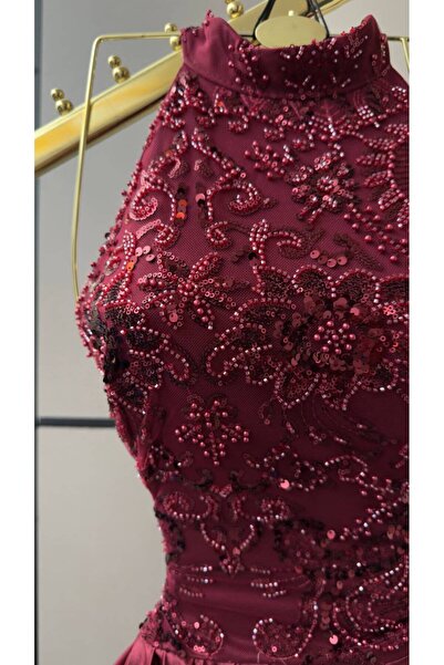 GORI FASHION Long embroidered evening dress