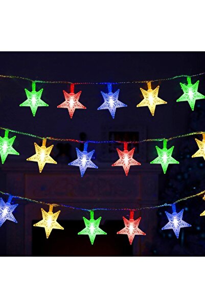 Noonedibs Ghirlandă Lumini cu 100 LED-uri Stea, 49 FT, Impermeabilă IP44, Ext...