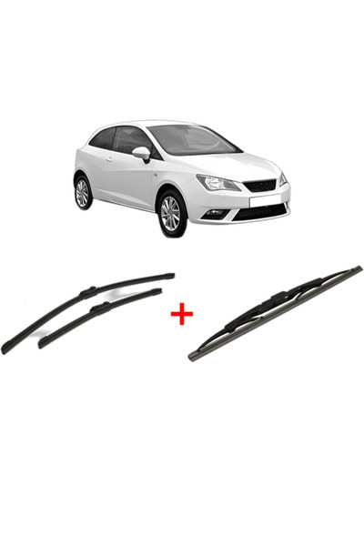 Bosch Set of 3 wipers SEAT IBIZA IV SC (6J1, 6P5) 2008 - 2016, for windshield...