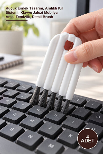 Yenilig 4 Pieces of Detail and Gap Cleaning Brushes – Small Flexible Design, ...