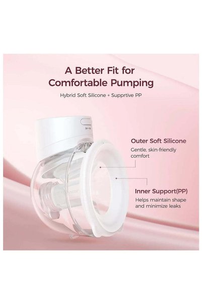 Momcozy - S 12 Pro Quick Hands-Free Wearable Single Breast Pump - White