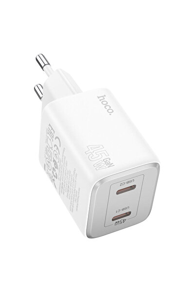 Hoco Φορτιστής δικτύου N 42, 45 W, 2 x USB-A - Λευκό