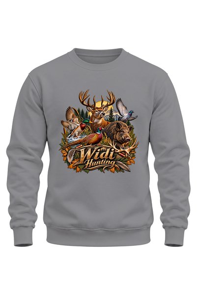 WİDİ Hanorac imprimat cu animale de vânătoare – Design pentru vânătoare și ac...