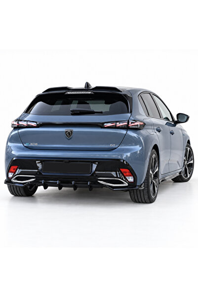 TMZ Garage Peugeot 308 GT 2021+ Parlak Siyah Sağ Sol Flap | Sportif Arka Tamp...