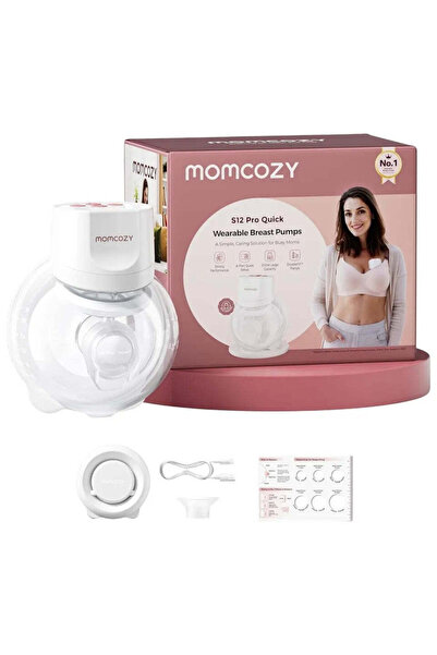 Momcozy - S 12 Pro Quick Hands-Free Wearable Single Breast Pump - White