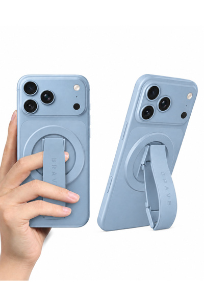Brave MagGrip 3-in-1 Magnetic Phone Grip & Kickstand – 360° Rotatable, MagSaf...