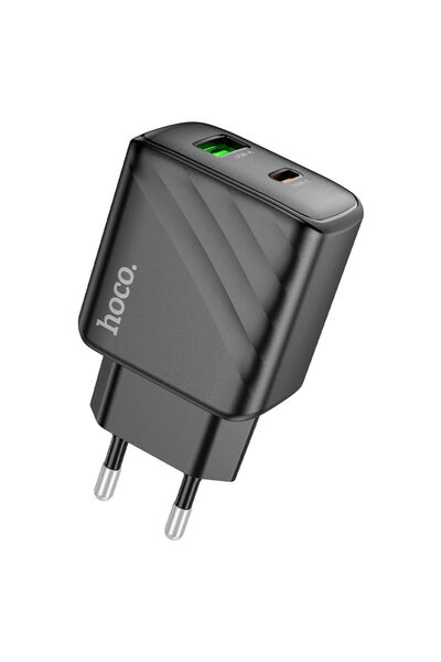 Hoco Φορτιστής Δικτύου CS 23 A, PD 30 W, 5 V, 3 A, 1 xUSB-C, 1 xUSB-A, FCP/AF...