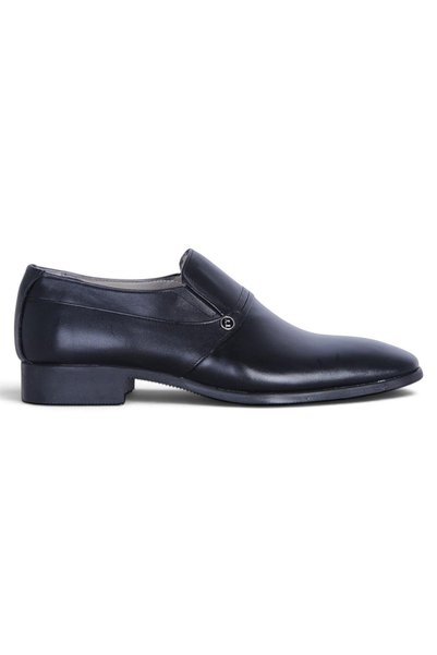 TekYıldız Tek Star 1009 Black Rubber Genuine Leather Men's Classic Shoes