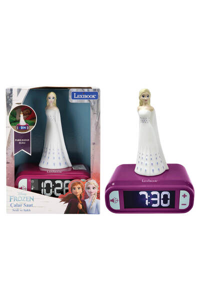 Frozen Sesli ve Işıklı 3D Disney Dijital Çalar Saat