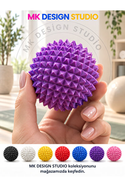 MK DESIGN STUDIO El ve Ayak Masaj Topu – 3D Baskı Dokulu Rahatlama Topu