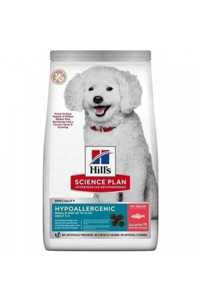 Hill's Science Plan Hypoallergenic Somonlu Mini Irk Tahılsız Yeti