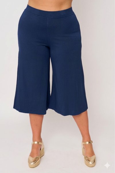 Jucita Μεγάλα Μεγέθη -Ζιπ Κιλότ Samantha Μπλε- Plus Size