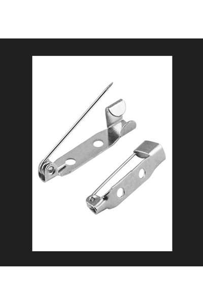zerzembe Metal Broş İğnesi (3 CM) Yaka İğnesi Alt Aparat 50 ADET 30MM